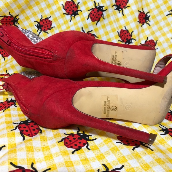 Red Stiletto with Rhinestone by Olivia Ferguson - Picture 6 of 8